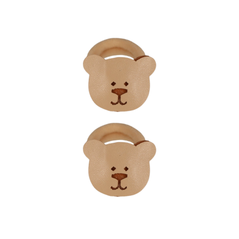 Your Little Miss Baby haarelastiekjes met strikje Liv  - teddy bear