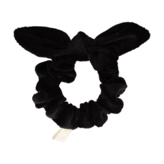 Your Little Miss Mini scrunchie met strik - black velvet