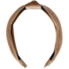 Your Little Miss Brede diadeem met knoop  - brown velvet
