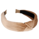 Your Little Miss Brede diadeem met knoop  - brown velvet