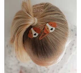 Your Little Miss Haarspeldjes met twist en linten strik June - cute dog
