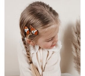 Your Little Miss Baby haarspeldjes met twist en linten strik June - cute dog