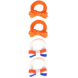 Your Little Miss Baby haarelastiekjes oranje en Nederlandse vlag - Koningsdag Your Little Miss Baby haarelastiekjes oranje en Nederlandse vlag - Koningsdag