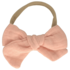 Baby haarbandje met strik Naomi - pink muslin Baby haarbandje met strik Naomi - pink muslin