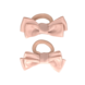Your Little Miss Haarelastiekjes met dubbele strik - vanilla satin