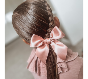 Your Little Miss Haarspeldje met strik Tess - sweet nectar satin