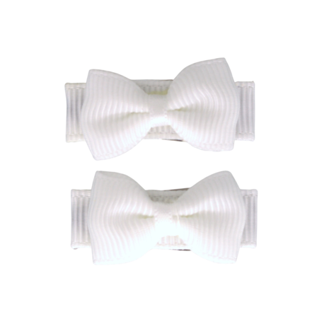 Your Little Miss Baby haarspeldjes met strikje Ivy - white Your Little Miss Baby haarspeldjes met strikje Ivy - white