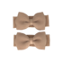 Baby haarspeldjes met strikje Ivy - tan Baby haarspeldjes met strikje Ivy - tan