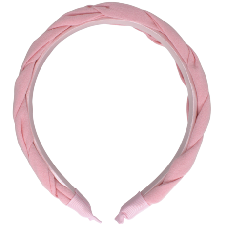 Your Little Miss Brede diadeem met vlecht - pink linen