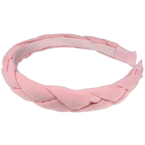 Your Little Miss Brede diadeem met vlecht - pink linen