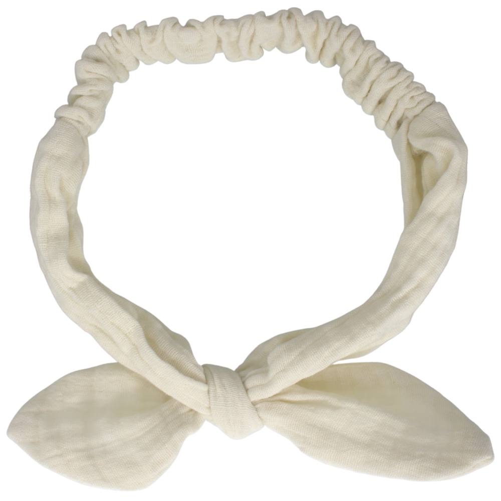 Your Little Miss Baby haarbandje Sophie - ivory muslin Your Little Miss Baby haarbandje Sophie - ivory muslin