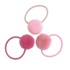 Basic mini haarelastiekjes met pompoms Kate - candy