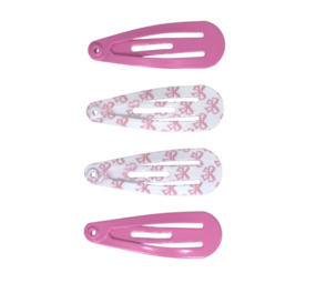 Your Little Miss Basic baby haarspeldjes Emma - Pink bows Your Little Miss Basic baby haarspeldjes Emma - Pink bows