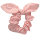 Your Little Miss Mini scrunchie met strik - Pink linen
