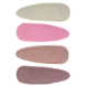 Your Little Miss Haarspeldjes met stof - Corduroy candy Your Little Miss Haarspeldjes met stof - Corduroy candy