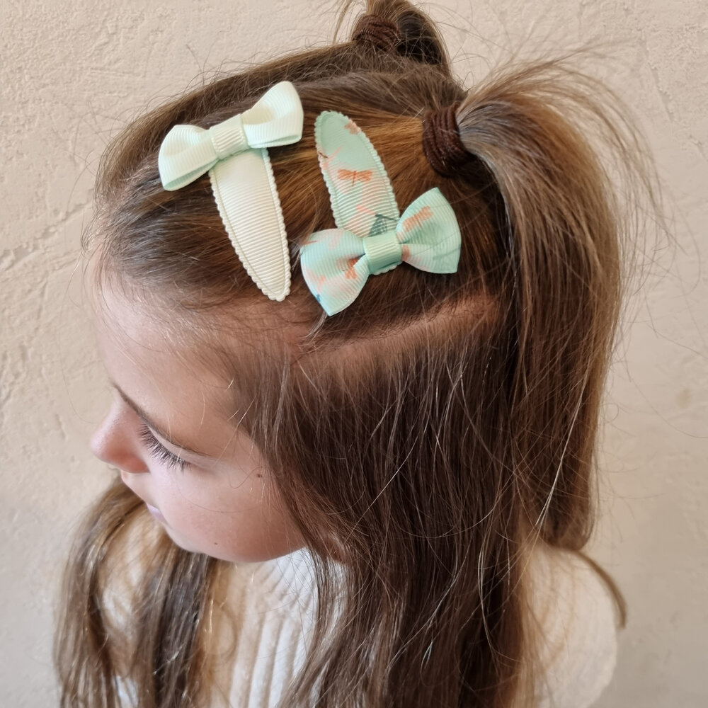 Your Little Miss Haarspeldjes met strik Romy - Dragonfly dazzle