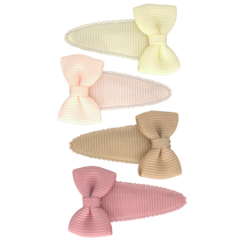 Your Little Miss Baby haarspeldjes met strik - Soft tones