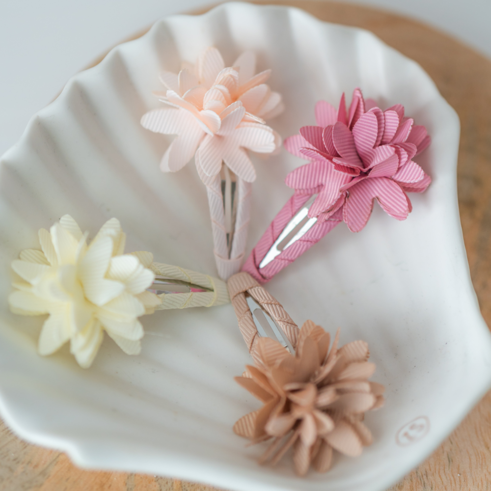 Your Little Miss Haarspeldjes met bloem - Soft tones