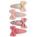 Your Little Miss Baby haarspeldjes met strik - pink hearts Your Little Miss Baby haarspeldjes met strik - pink hearts