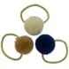 Your Little Miss Basic mini haarelastiekjes met pompoms - Beach please Your Little Miss Basic mini haarelastiekjes met pompoms - Beach please