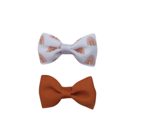 Your Little Miss Baby haarspeldjes met strikje Fay - Rainbow sparkle