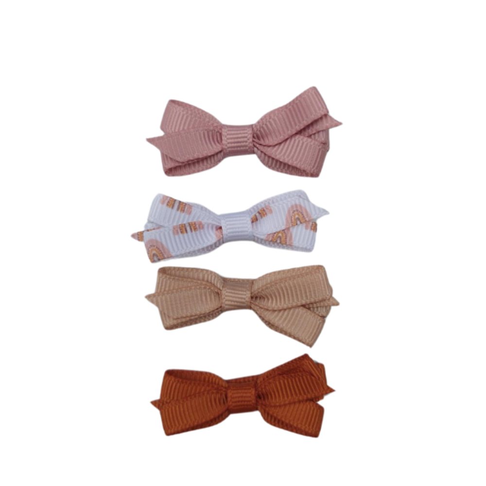 Your Little Miss Baby haarspeldjes met strikje Olivia - Rainbow sparkle Your Little Miss Baby haarspeldjes met strikje Olivia - Rainbow sparkle