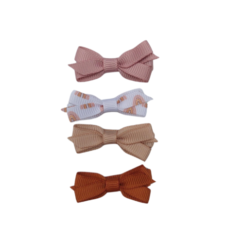 Your Little Miss Baby haarspeldjes met strikje Olivia - Rainbow sparkle Your Little Miss Baby haarspeldjes met strikje Olivia - Rainbow sparkle