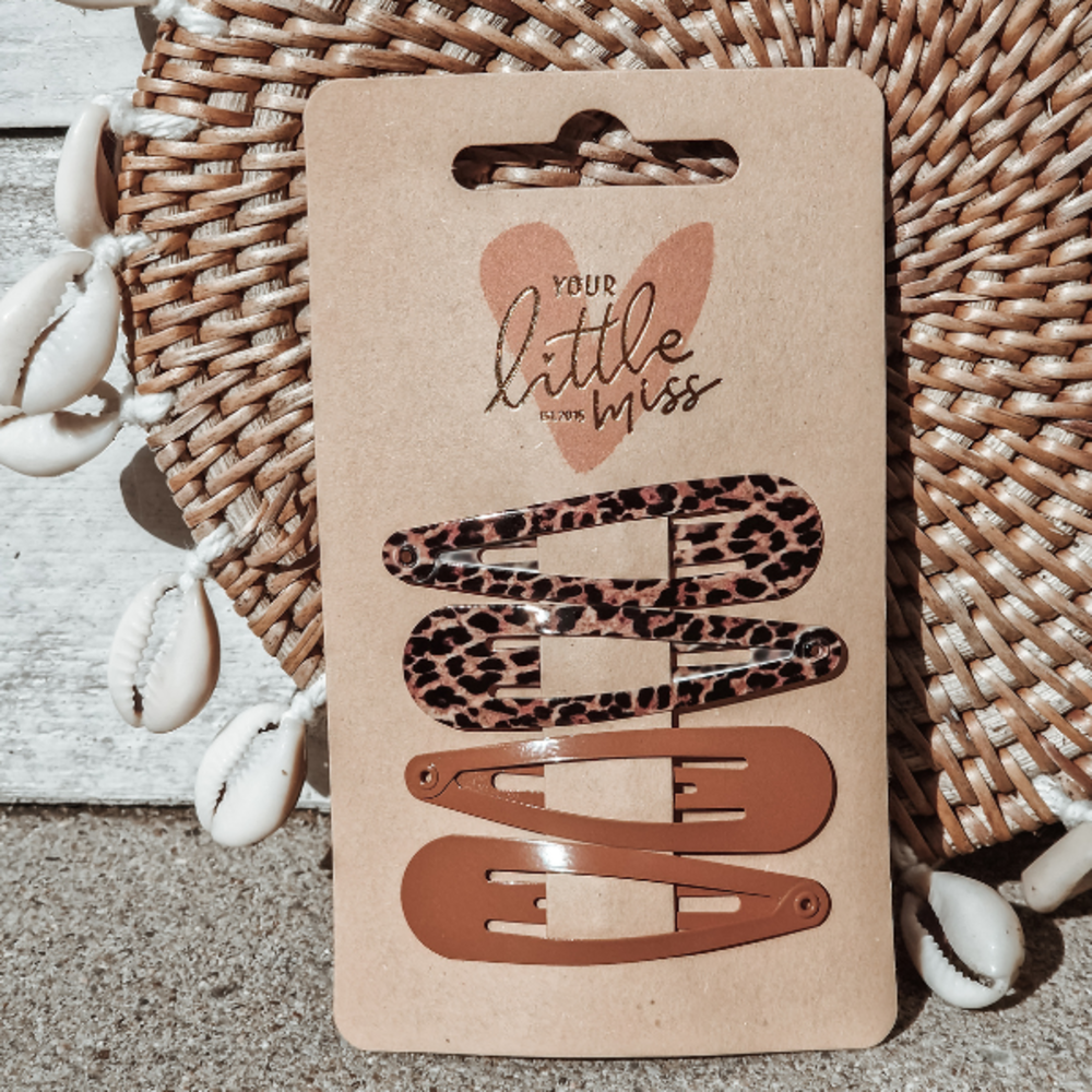 Your Little Miss Basic haarspeldjes Emma - leopard love