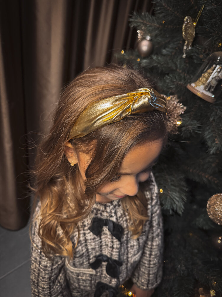 Your Little Miss Brede diadeem met knoop  - Gold metallic Your Little Miss Brede diadeem met knoop  - Gold metallic