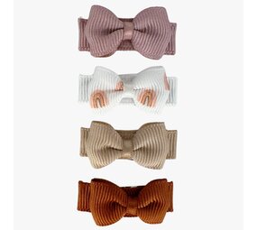 Your Little Miss Baby haarspeldjes met strikje Ivy - Rainbow sparkle