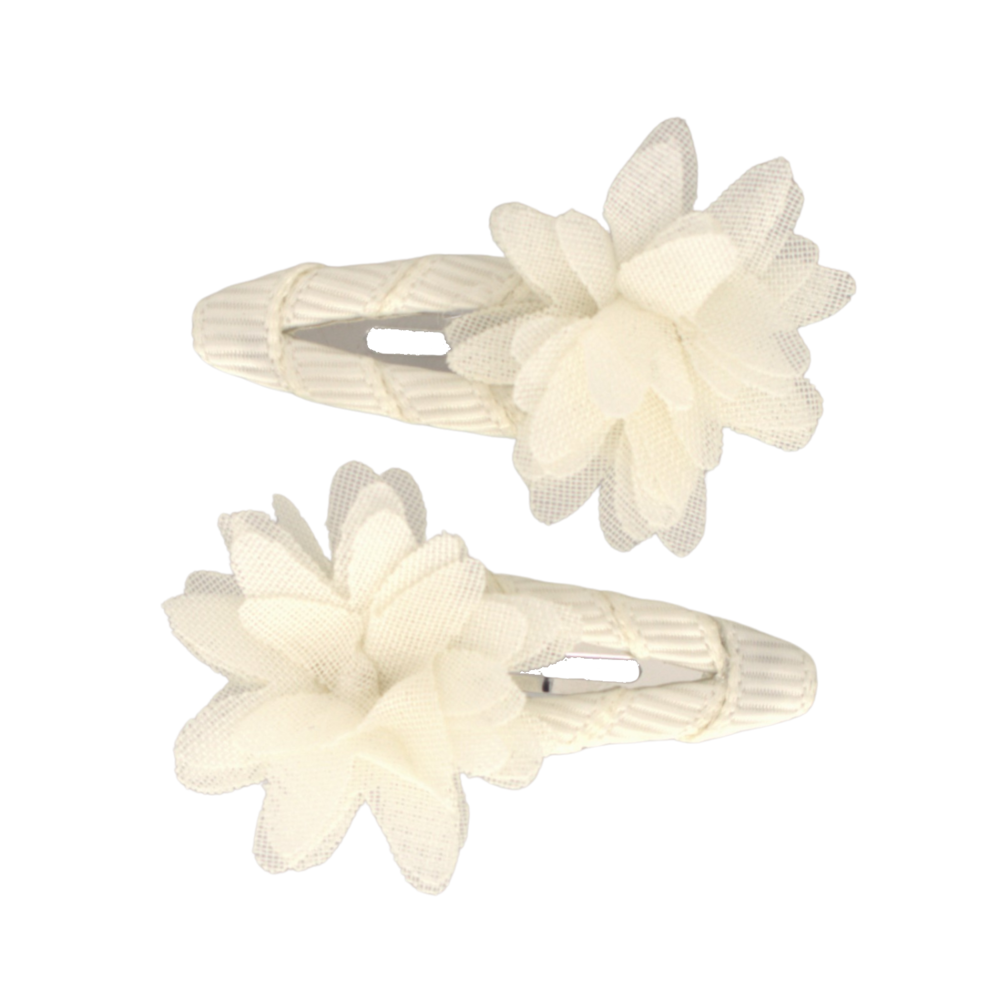 Your Little Miss Baby haarspeldjes stars - Mini flower ivory