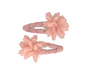 Your Little Miss Baby haarspeldjes stars - Mini flower old pink Your Little Miss Baby haarspeldjes stars - Mini flower old pink