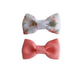 Your Little Miss Baby haarspeldjes met strikje Fay - coral bloom Your Little Miss Baby haarspeldjes met strikje Fay - coral bloom