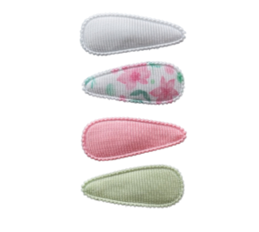 Your Little Miss Baby haarspeldjes met stof - aloha Your Little Miss Baby haarspeldjes met stof - aloha