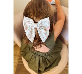 Your Little Miss Haarspeld met grote strik - coral bloom Your Little Miss Haarspeld met grote strik - coral bloom