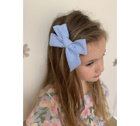 Your Little Miss Haarspeldje met strik - denim Your Little Miss Haarspeldje met strik - denim