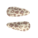 Your Little Miss Baby haarspeldjes met stof - leopard latte Your Little Miss Baby haarspeldjes met stof - leopard latte