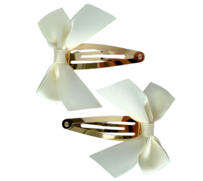 Your Little Miss Haarspeldjes met bloemen - Satin bow Your Little Miss Haarspeldjes met bloemen - Satin bow