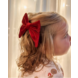 Your Little Miss Haarspeld met grote strik - Velvet red Your Little Miss Haarspeld met grote strik - Velvet red