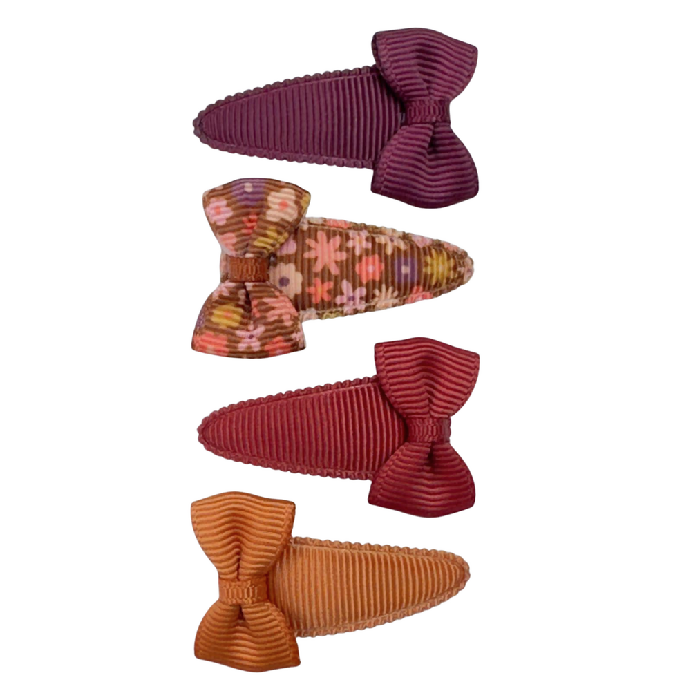 Your Little Miss Baby haarspeldjes met strik Romy - Honey spice Your Little Miss Baby haarspeldjes met strik Romy - Honey spice