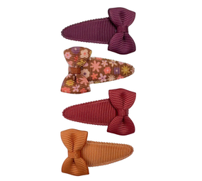 Your Little Miss Baby haarspeldjes met strik Romy - Honey spice Your Little Miss Baby haarspeldjes met strik Romy - Honey spice