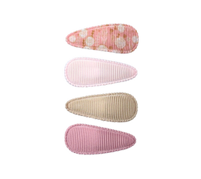 Your Little Miss Baby haarspeldjes met stof - Dusty rose Your Little Miss Baby haarspeldjes met stof - Dusty rose