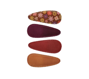 Your Little Miss Baby haarspeldjes met stof - Honey spice Your Little Miss Baby haarspeldjes met stof - Honey spice