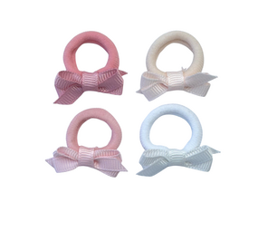 Your Little Miss Baby haarelastiekjes met strikje  - pink basics Your Little Miss Baby haarelastiekjes met strikje  - pink basics