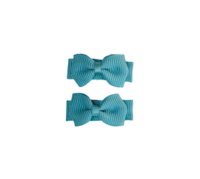 Your Little Miss Baby haarspeldjes met strikje Ivy - Misty blue Your Little Miss Baby haarspeldjes met strikje Ivy - Misty blue