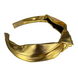 Your Little Miss Brede haarband met knoop Lexi - Gold metallic