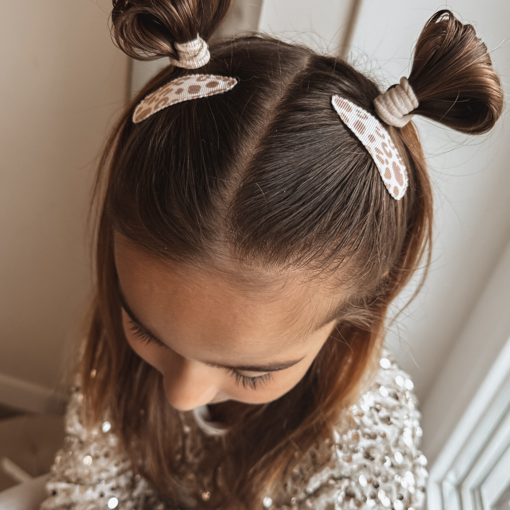 Your Little Miss Haarspeldjes Pippa - leopard latte