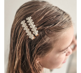 Your Little Miss Haarspeldjes met bloemen - Sparkle hearts Your Little Miss Haarspeldjes met bloemen - Sparkle hearts