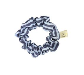 Your Little Miss Mini scrunchie Charlie - Azure stripe Your Little Miss Mini scrunchie Charlie - Azure stripe