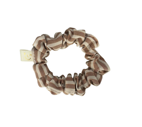 Your Little Miss Mini scrunchie Charlie - Caramel stripe